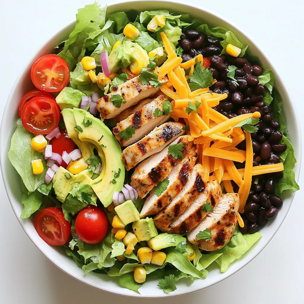 Southwest Chicken Salad Bowl Flavorful and Fresh Meal