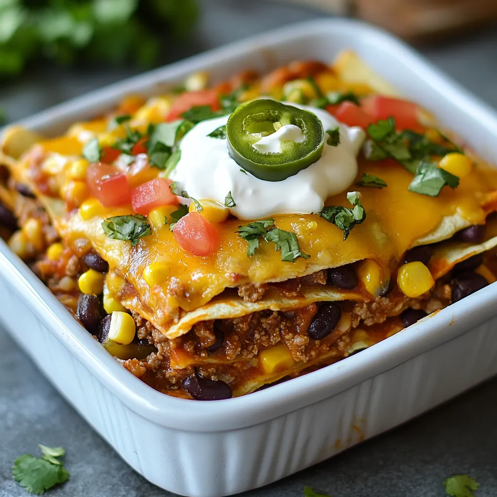 Mexican Lasagna Flavorful and Easy Dinner Recipe