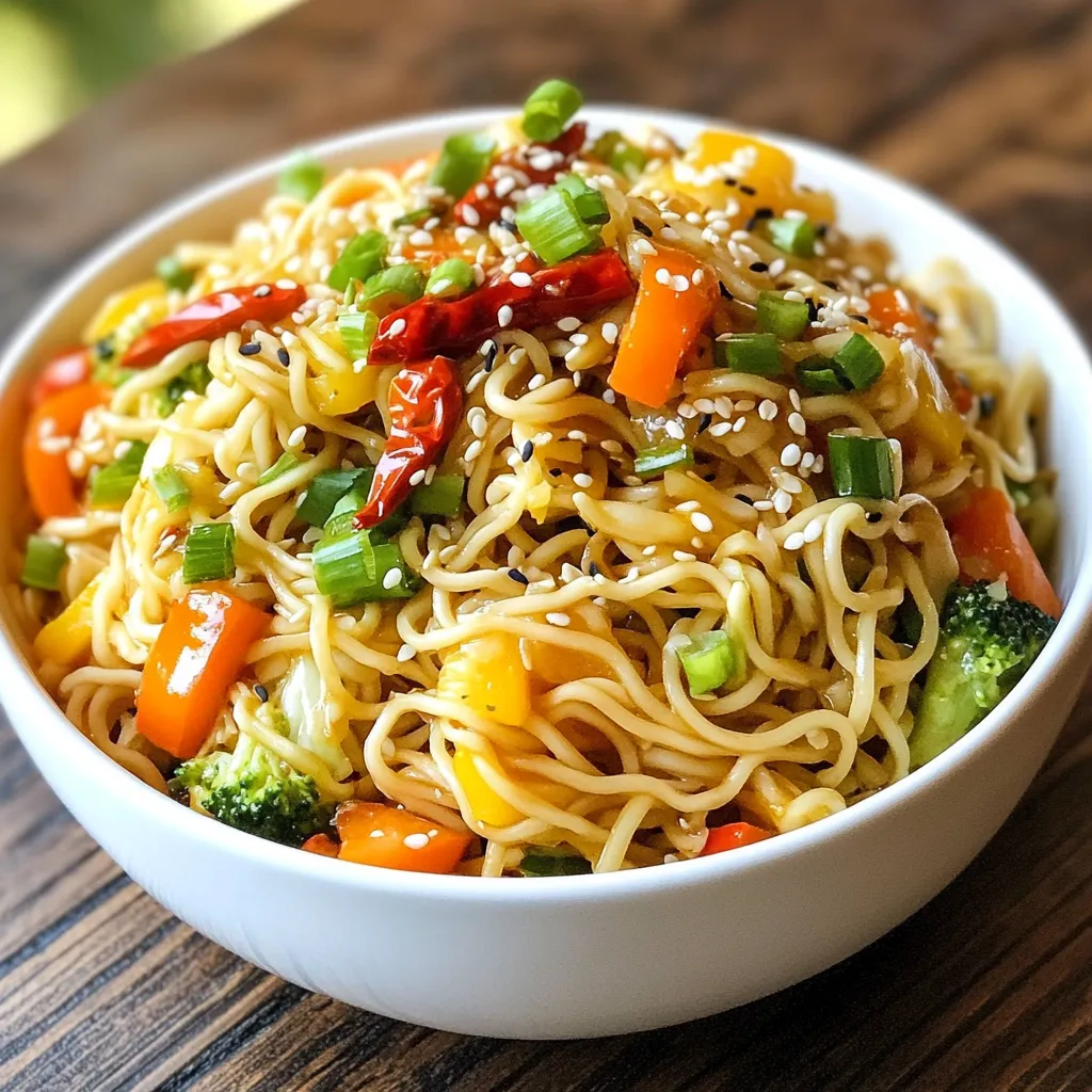 Spicy Garlic Chili Noodles Flavorful and Quick Meal