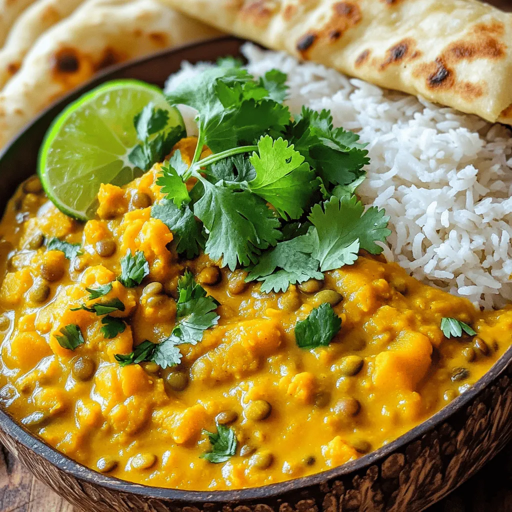 Slow Cooker Pumpkin Lentil Curry with Coconut Milk Delight