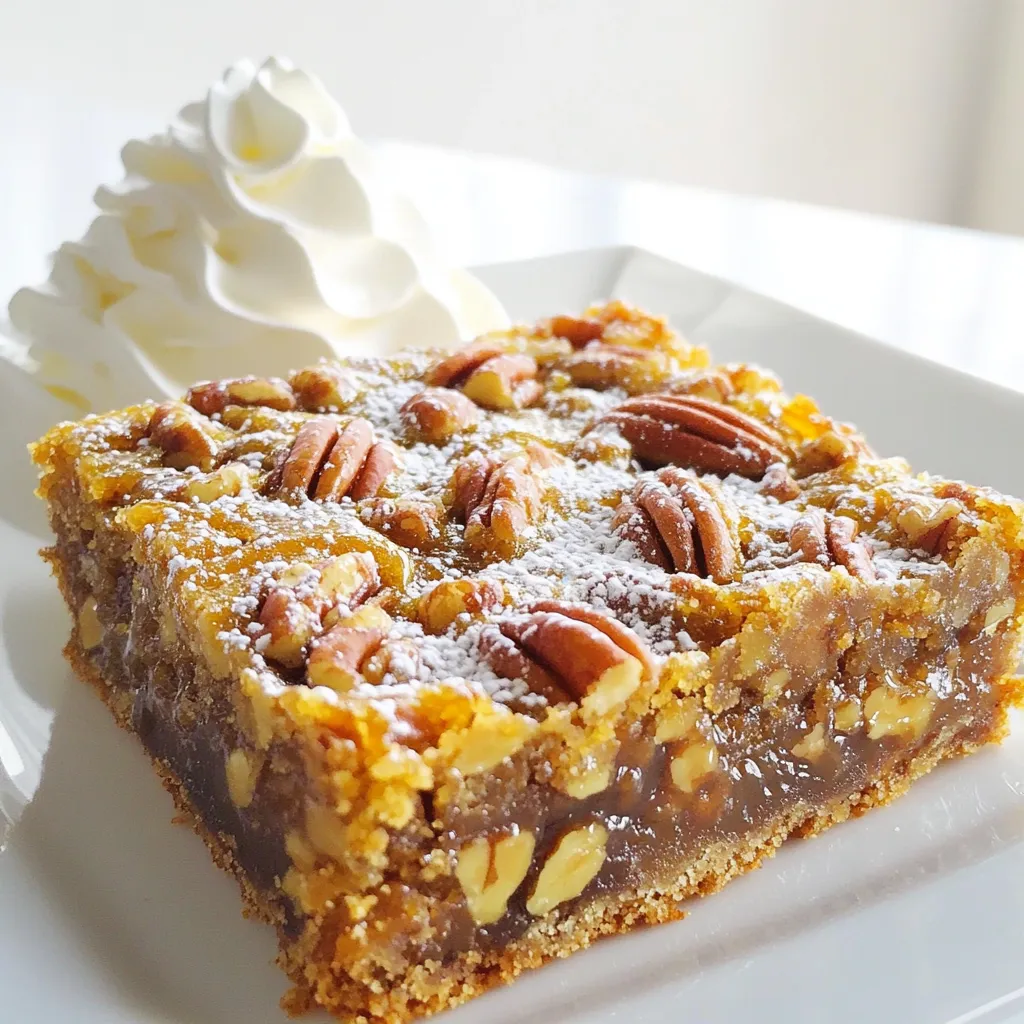 Bourbon Pecan Pie Bars Irresistible Dessert Delight