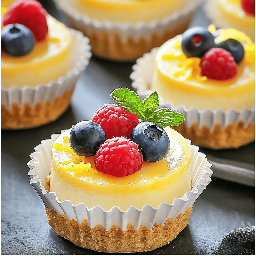 Mini Lemon Cheesecakes Delightful and Simple Treat