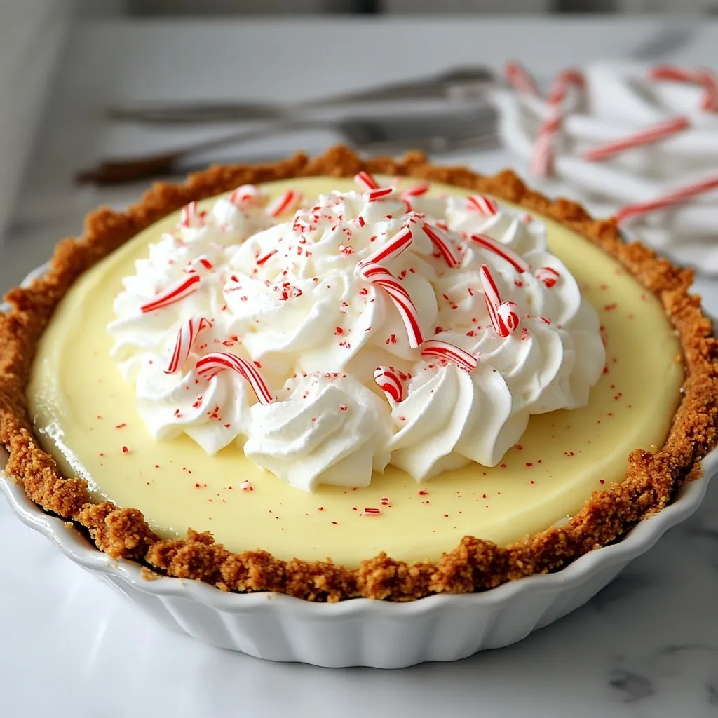 Peppermint Christmas Cream Pie Festive and Delightful