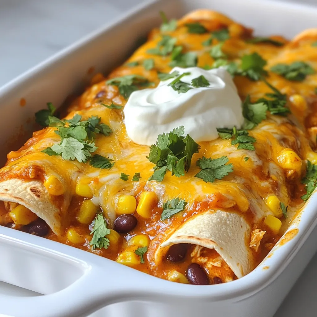Quick Chicken Enchiladas Easy and Tasty Recipe