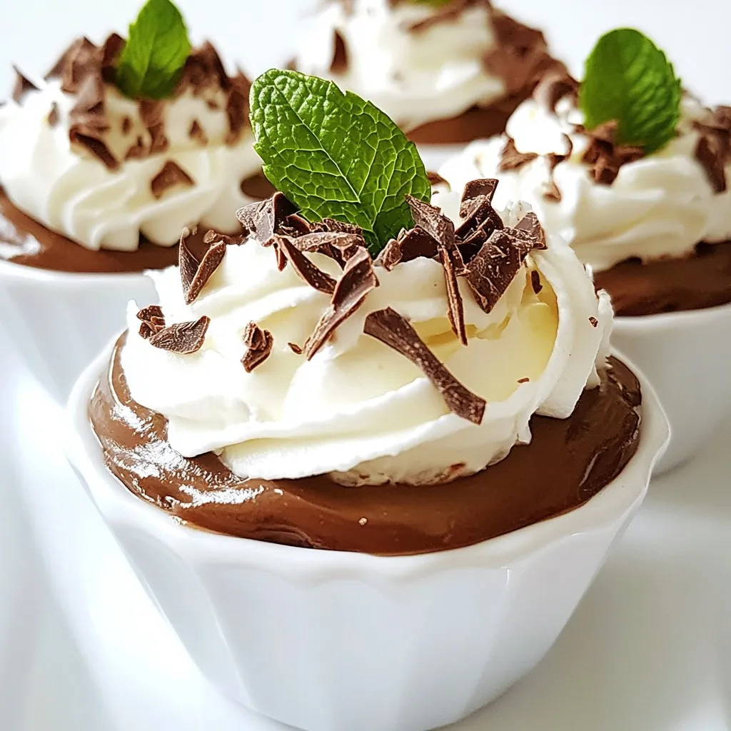 Decadent Christmas Chocolate Mousse Cups Delight