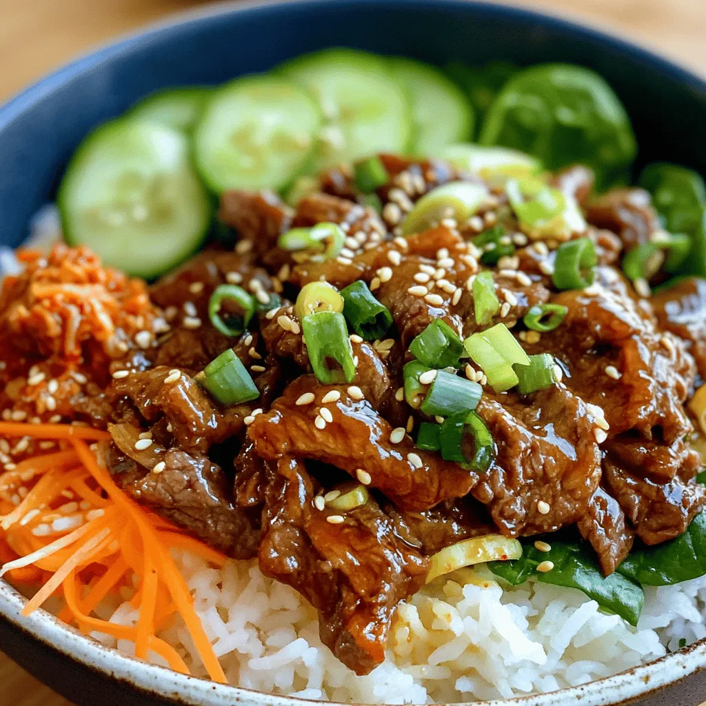Beef Bulgogi Bowls Flavorful and Simple Meal Idea
