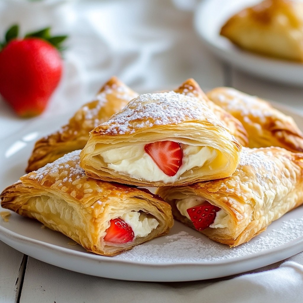 Strawberry Cheesecake Turnovers Easy and Tasty Treat