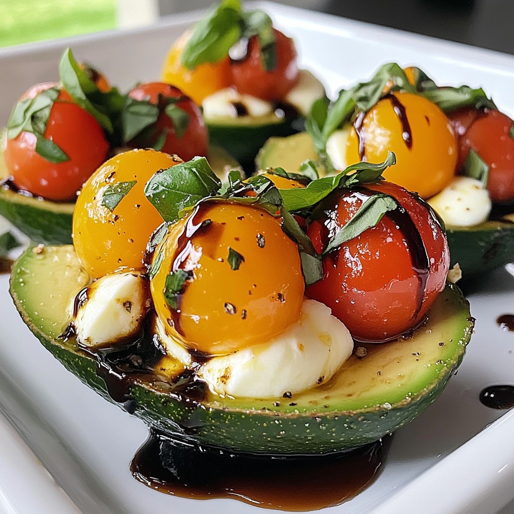 Caprese Stuffed Avocados Tasty and Fresh Delight