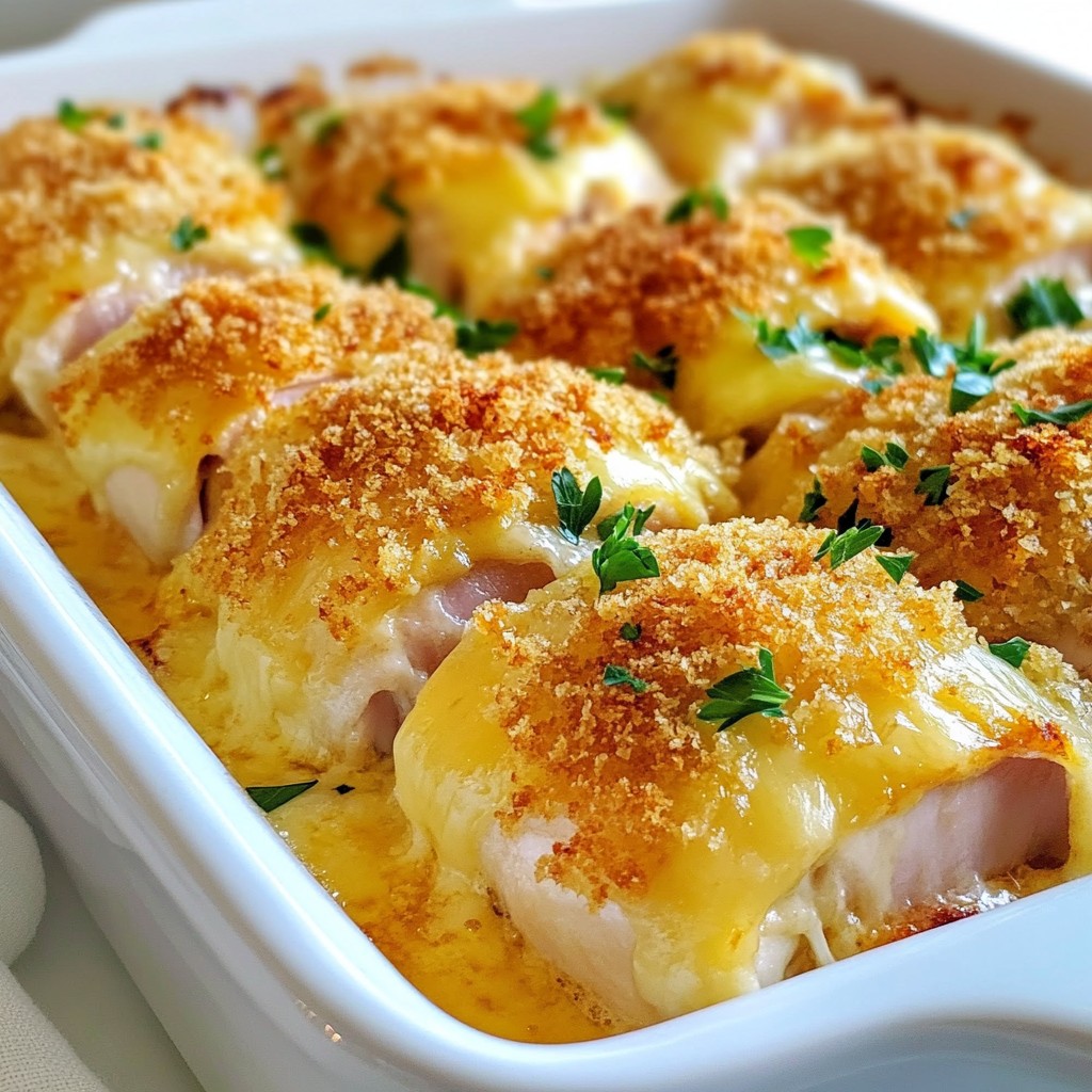 Savory Chicken Cordon Bleu Bake Easy Family Meal