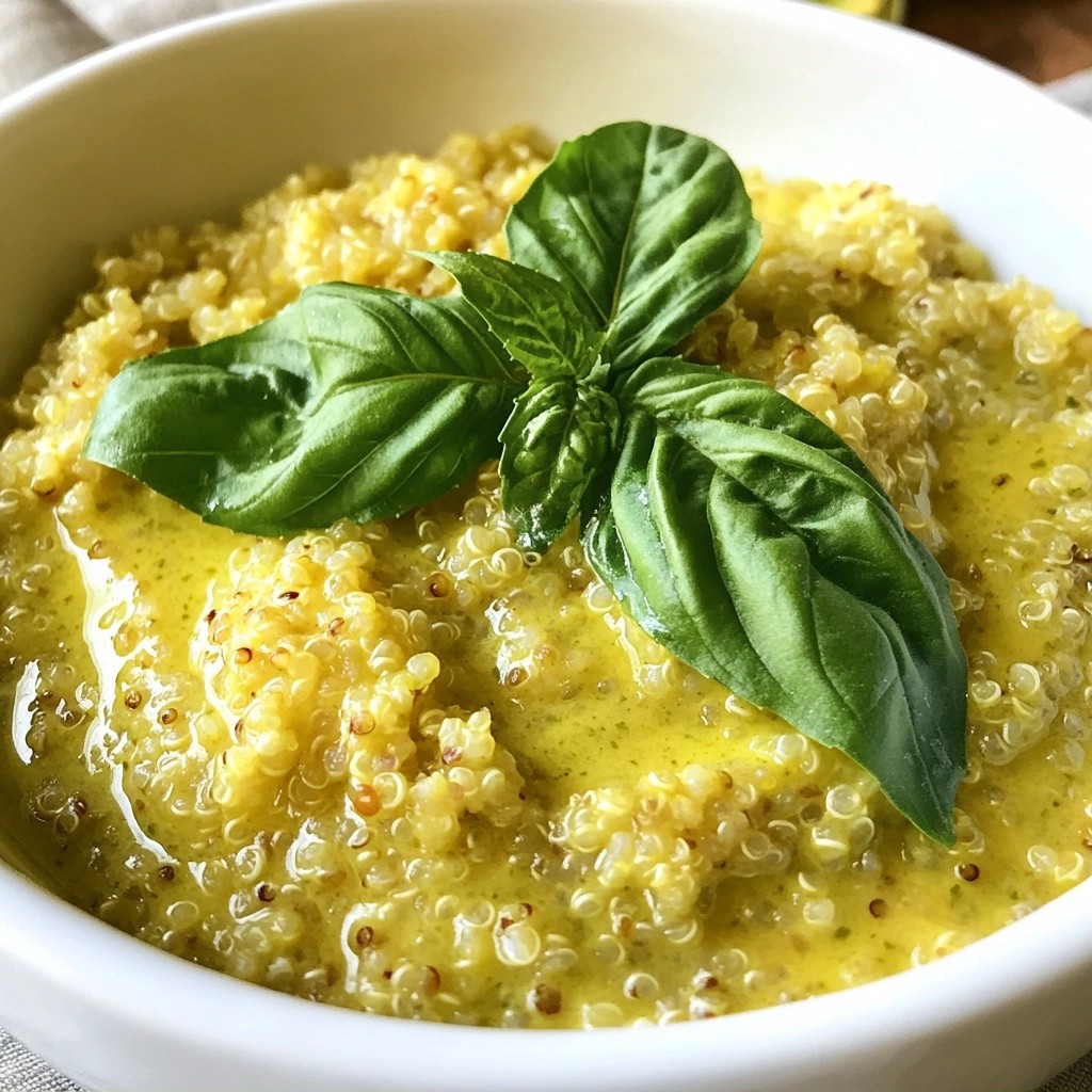 Creamy Basil Quinoa Simple 5-Ingredient Delight