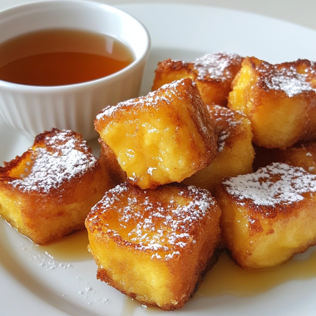 Cinnamon Roll French Toast Bites Easy and Delicious Treat