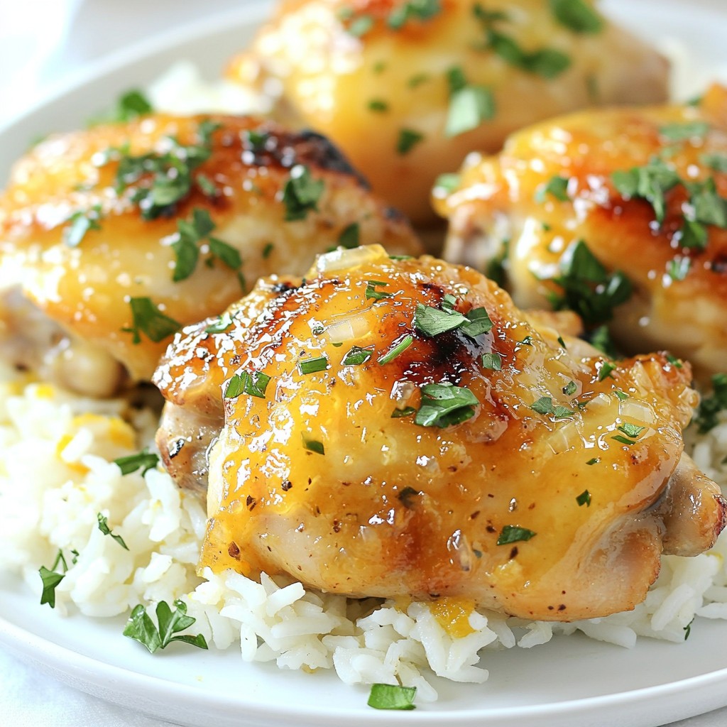One-Pan Honey Butter Garlic Chicken & Rice Delight