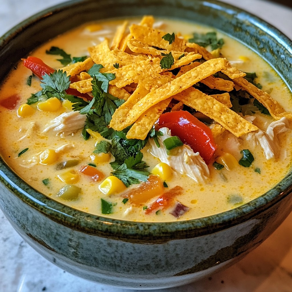 Creamy Chicken Fajita Soup Cozy and Hearty Meal