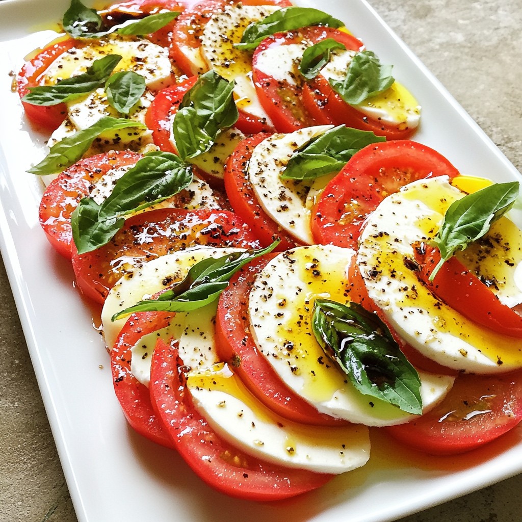 5-Ingredient Quick Caprese Salad Fresh and Tasty Option
