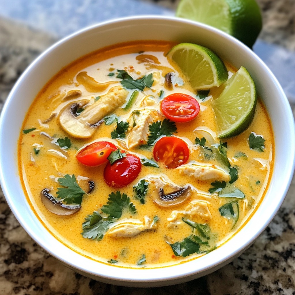 Northern Thai Coconut Soup Flavorful Comfort Dish