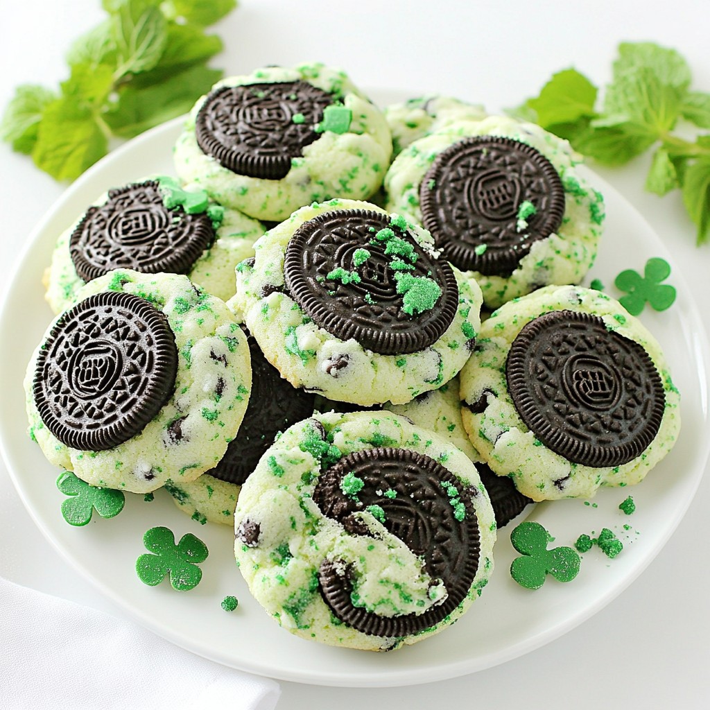 Oreo Shamrock Shake Cookies Delightful and Easy Treat