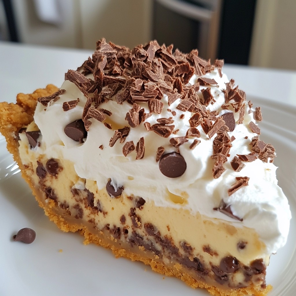 Chocolate Chip Cookie Dough Pie Irresistible Delight