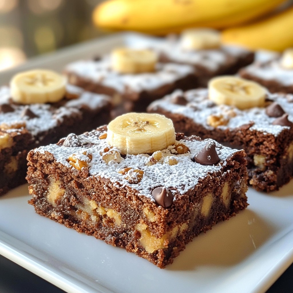 Irresistible Banana Bread Brownies Easy and Tasty Treat