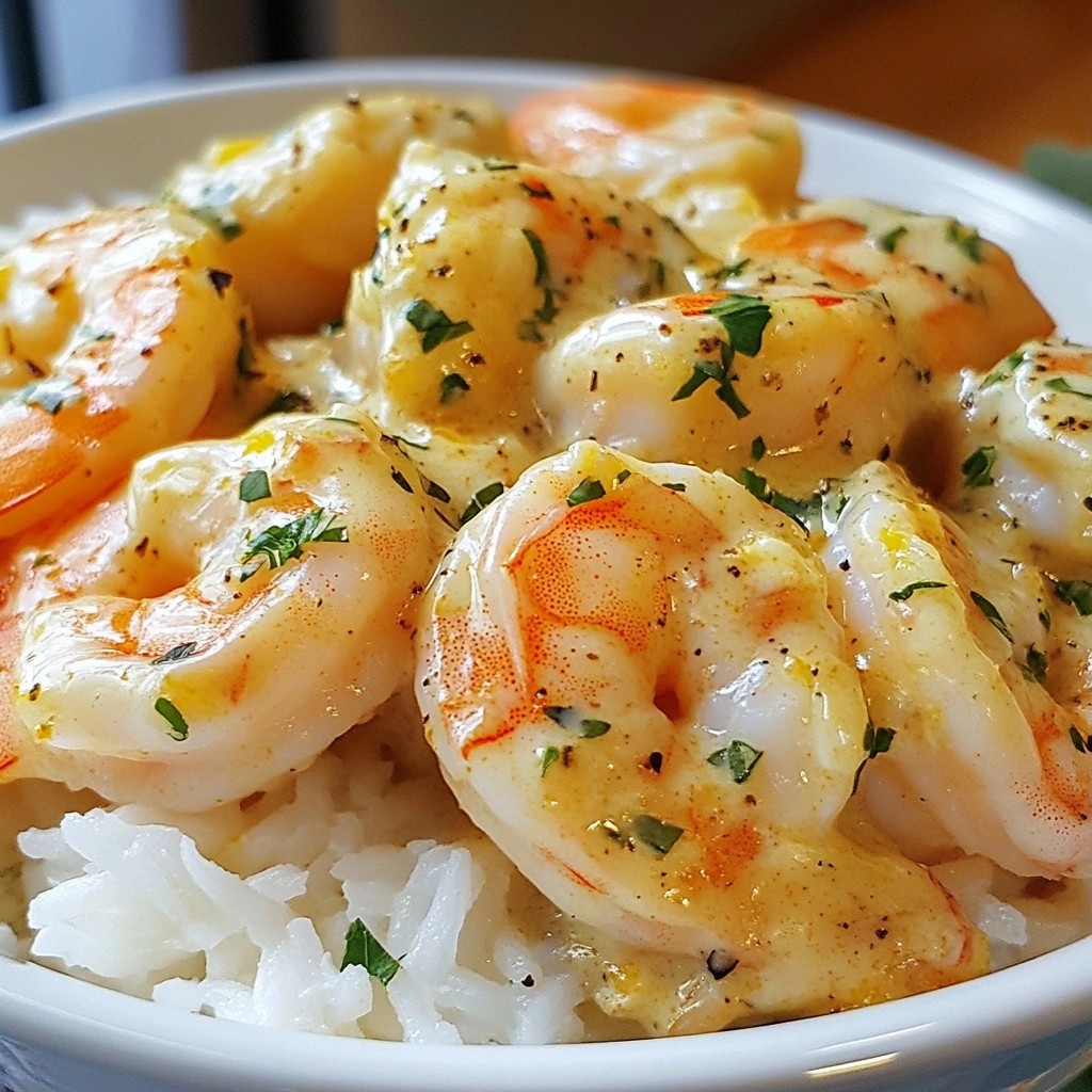 Creamy Garlic Shrimp Quick and Flavorful Dish