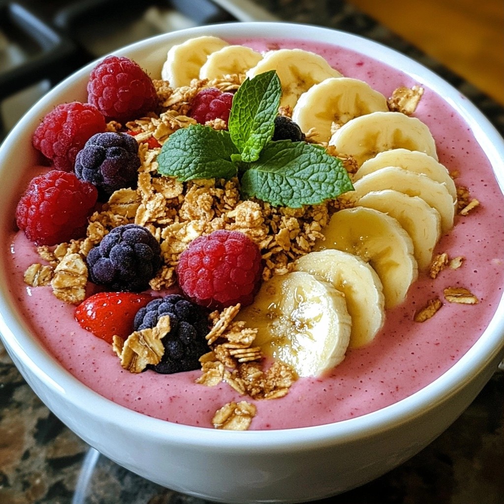 Speedy Banana Berry Smoothie Bowl Recipe for Health