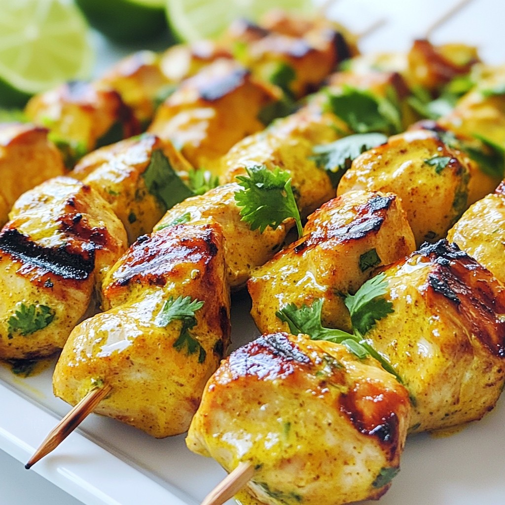 Thai Coconut Chicken Skewers Flavorful Grilled Delight