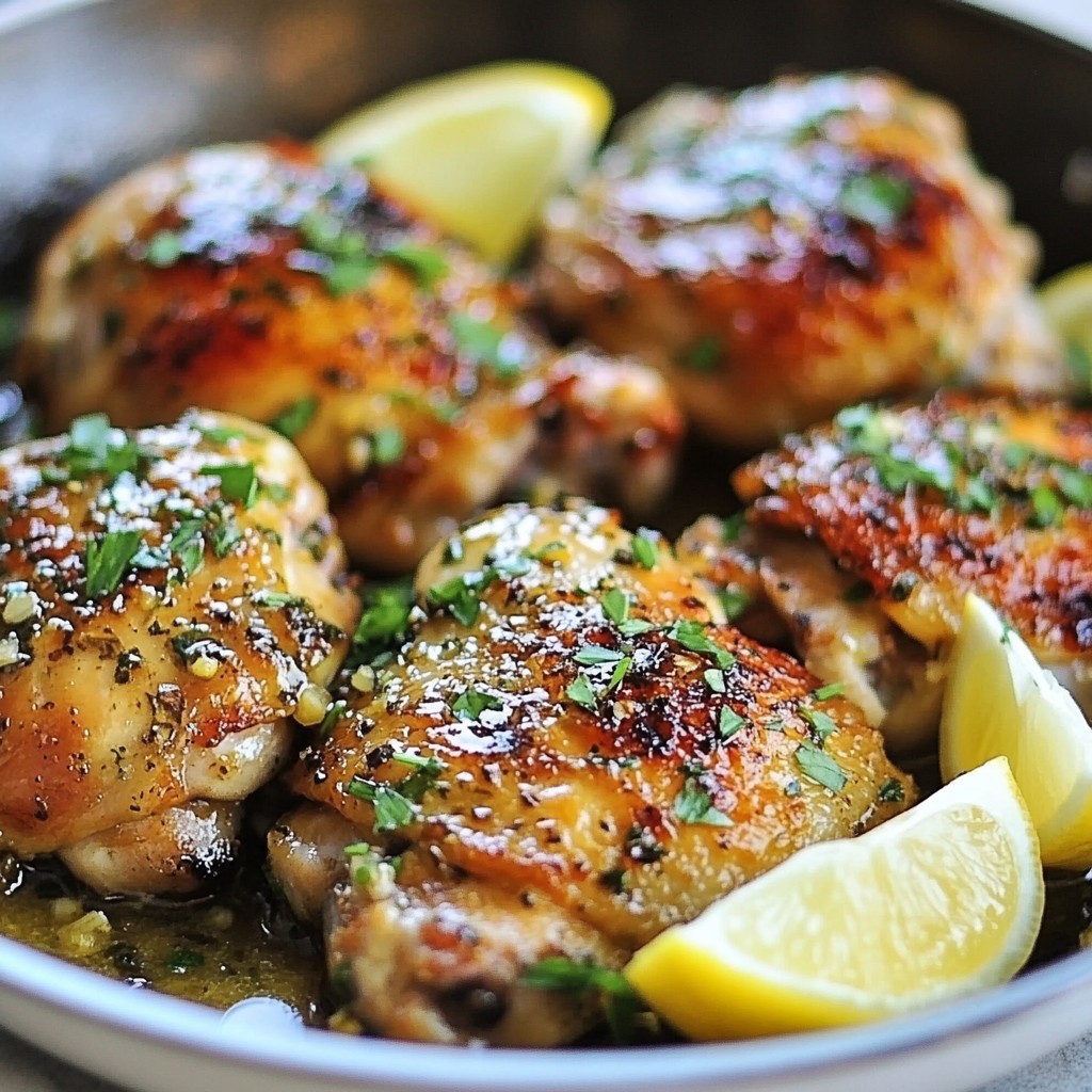 15-Minute Garlic Herb Chicken Thighs Quick and Easy Meal