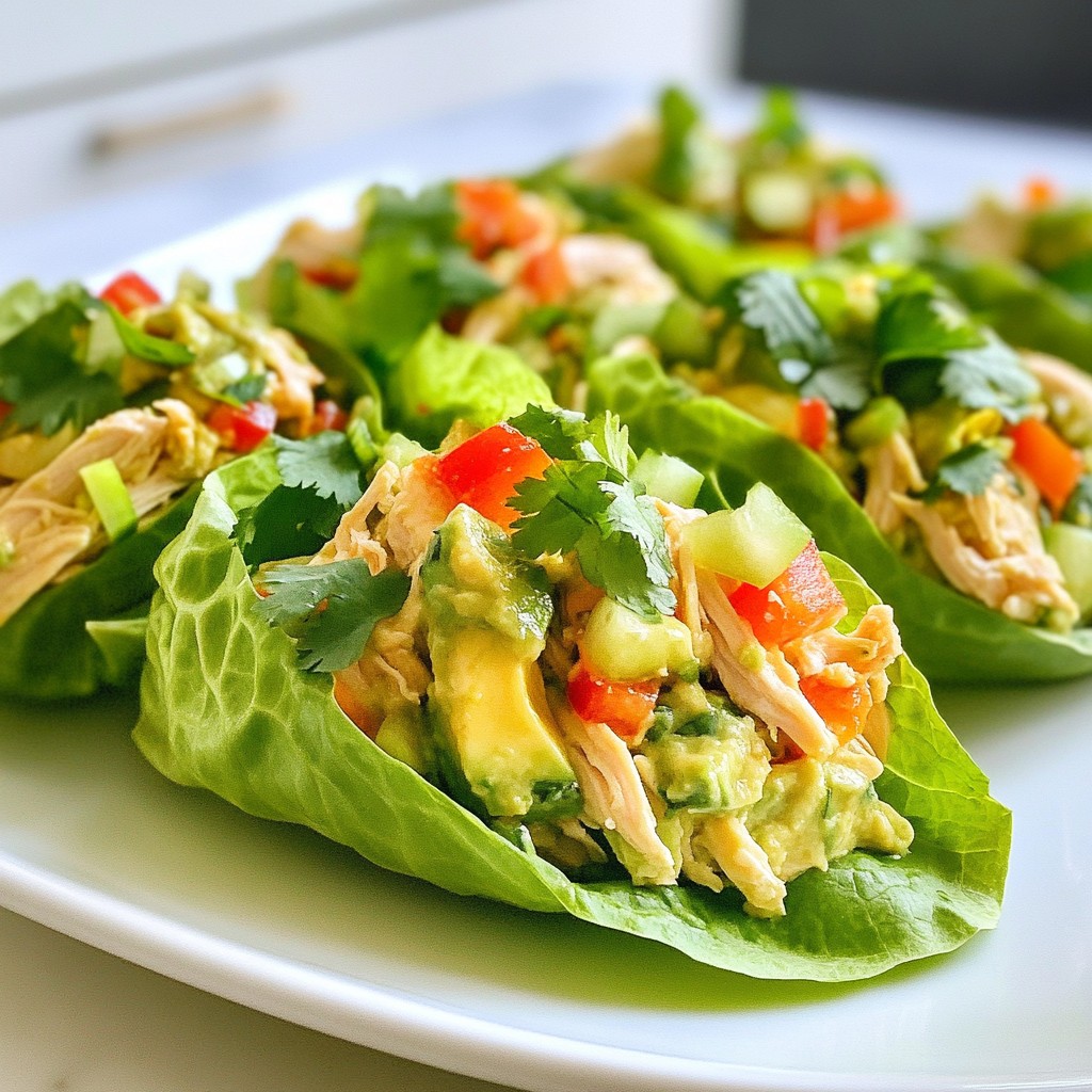 Avocado Chicken Salad Wraps Quick and Healthy Meal
