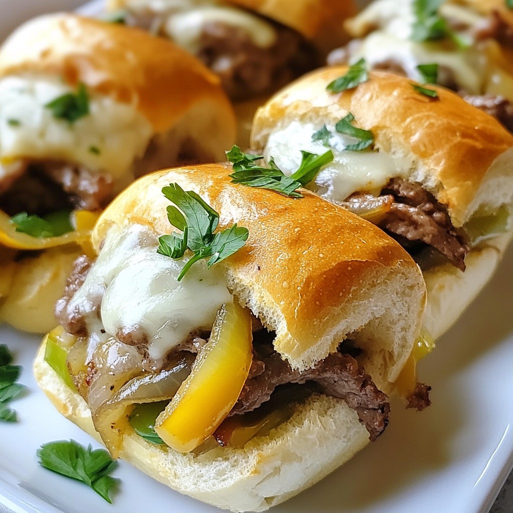 Philly Cheesesteak Sliders Easy and Flavorful Recipe