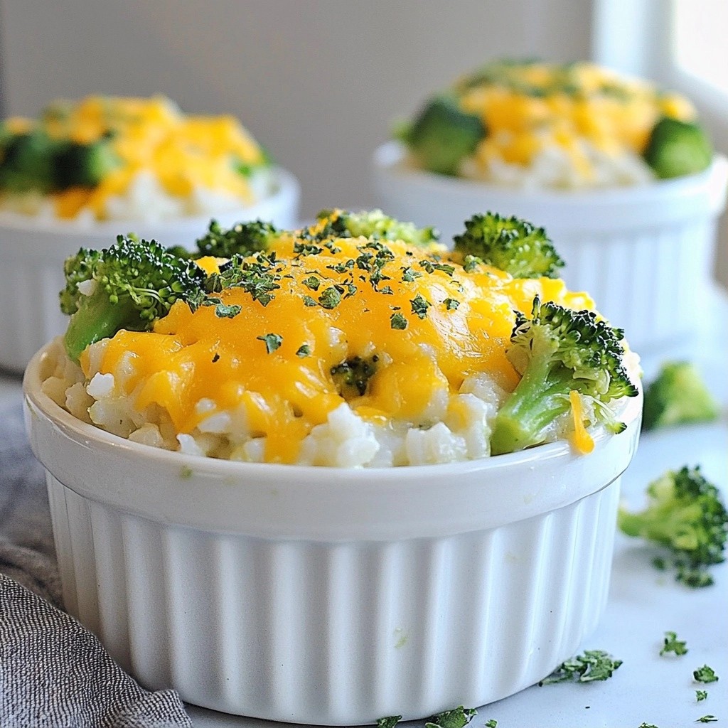 5-Ingredient Cheesy Broccoli Rice Casserole Delight