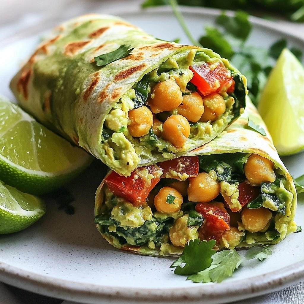 Quick Spicy Chickpea Avocado Wraps Tasty Meal Treat