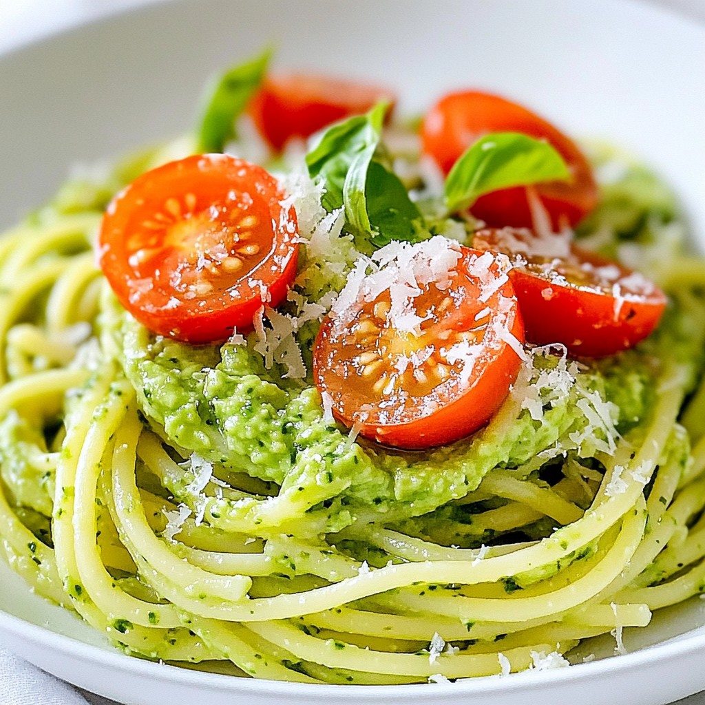 Creamy Avocado Pasta Rich and Healthy Delight