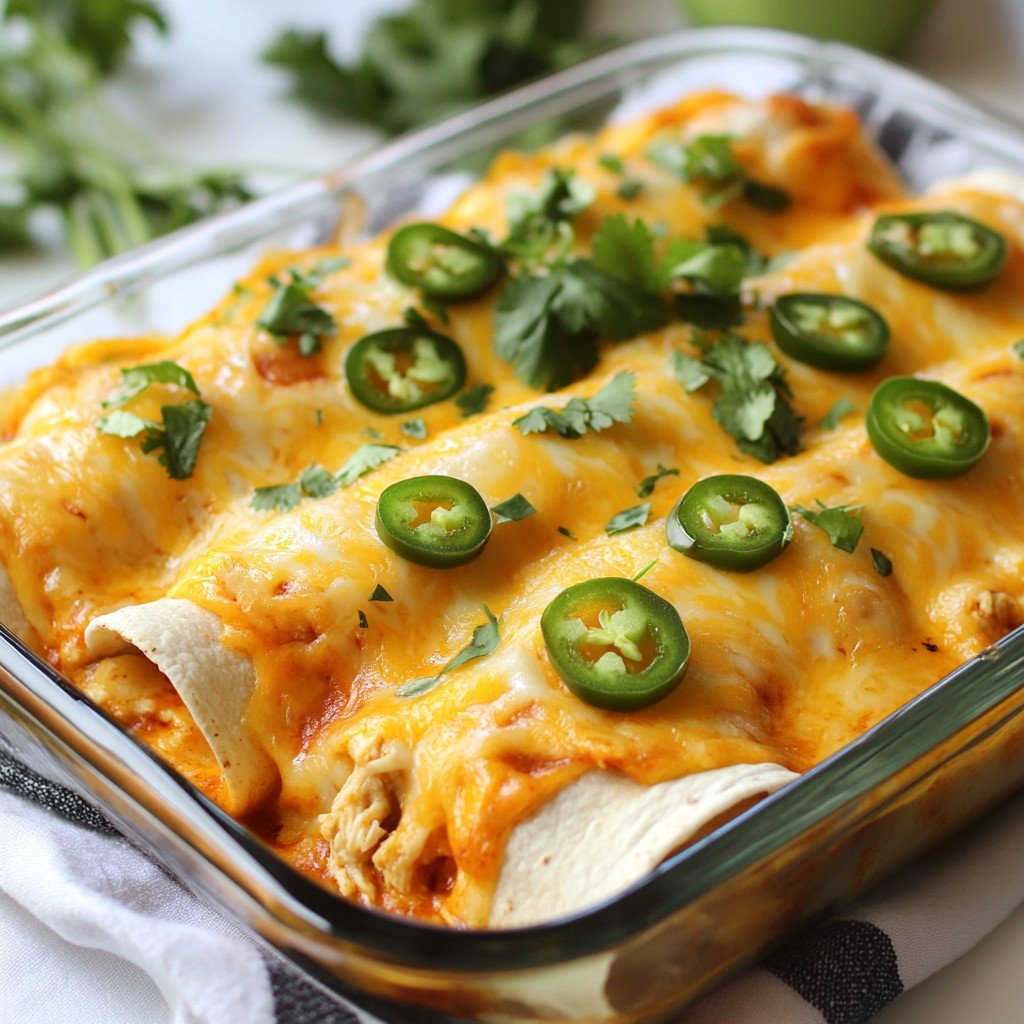 Jalapeño Popper Chicken Enchiladas Flavorful Delight