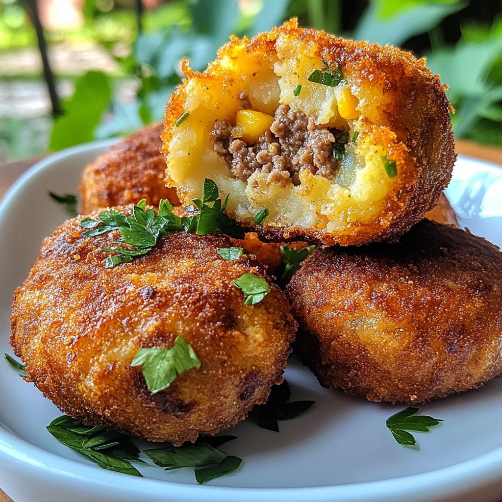 Spicy Garlic Beef Croquettes Simple and Tasty Recipe