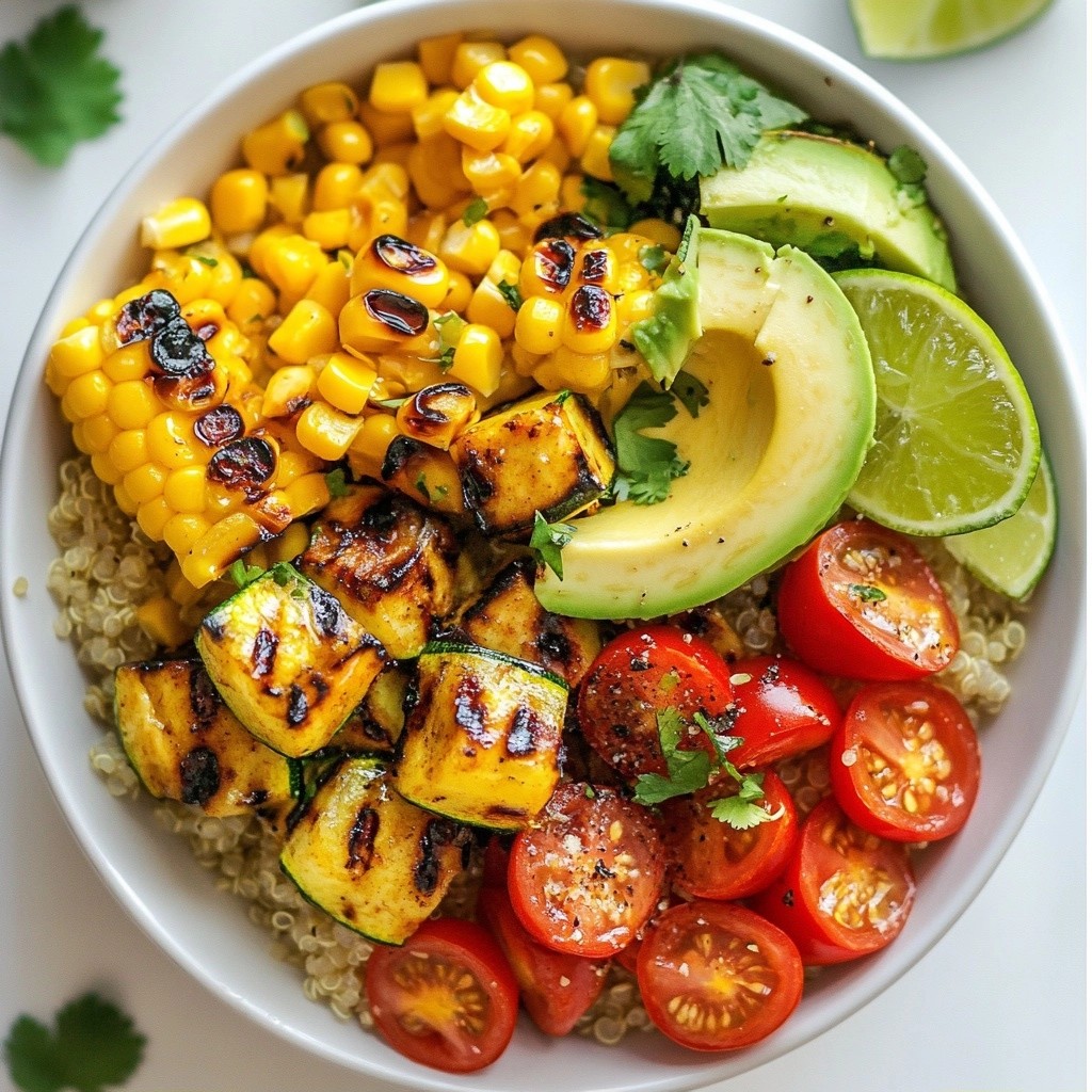 Fast Grilled Veggie and Quinoa Bowl Delightful Dish