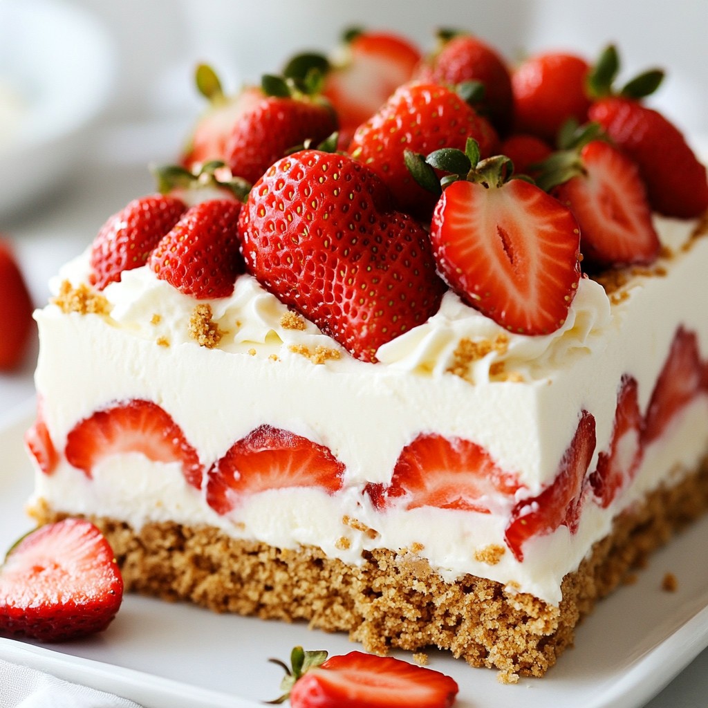Strawberry Shortcake Icebox Cake Simple and Sweet Treat