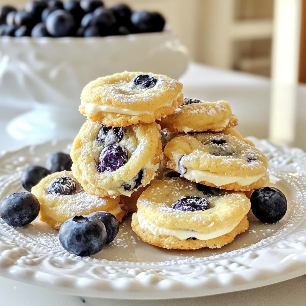 Blueberry Cheesecake Cookies Delightful and Tasty Bite