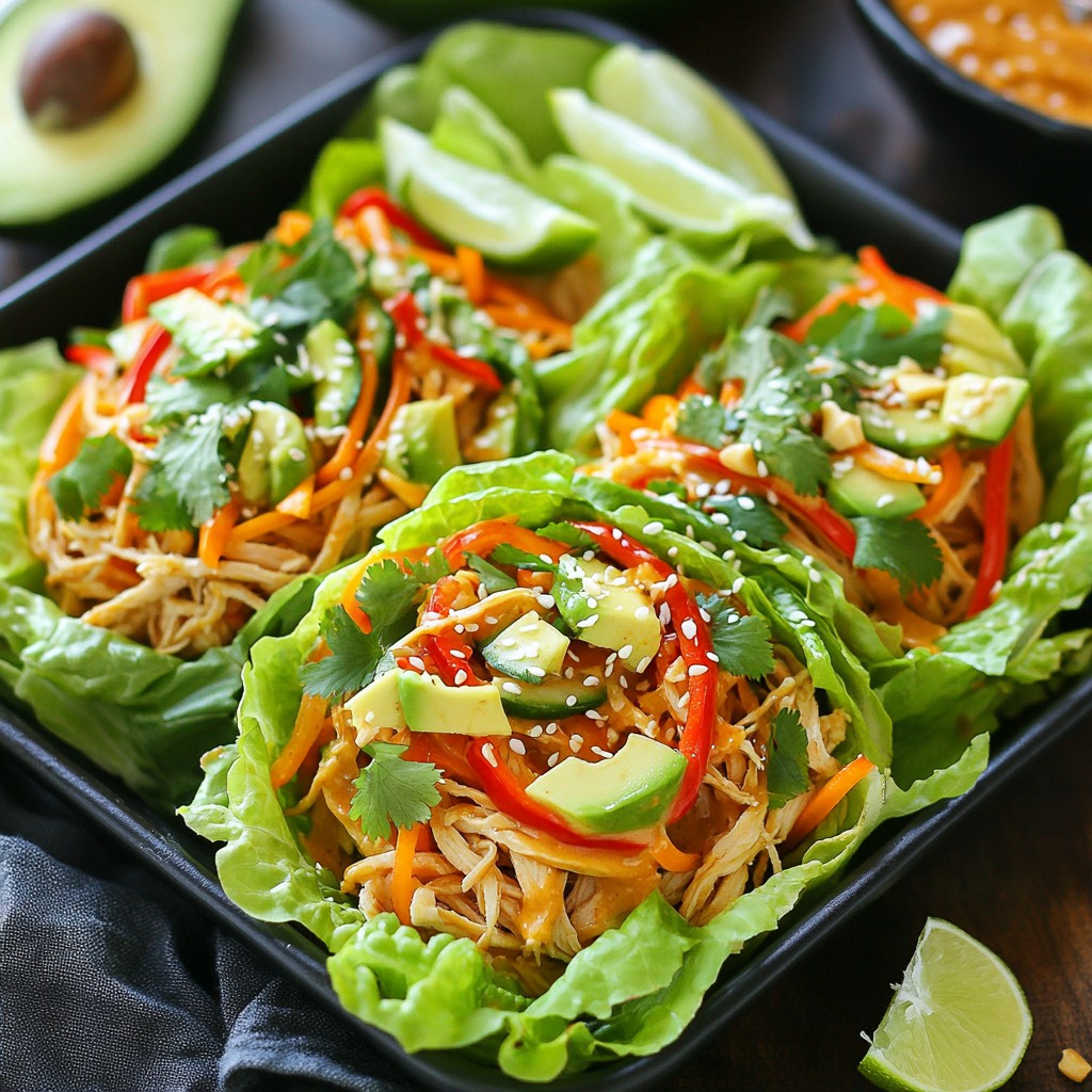 Thai Peanut Chicken Wraps Flavorful and Easy Recipe