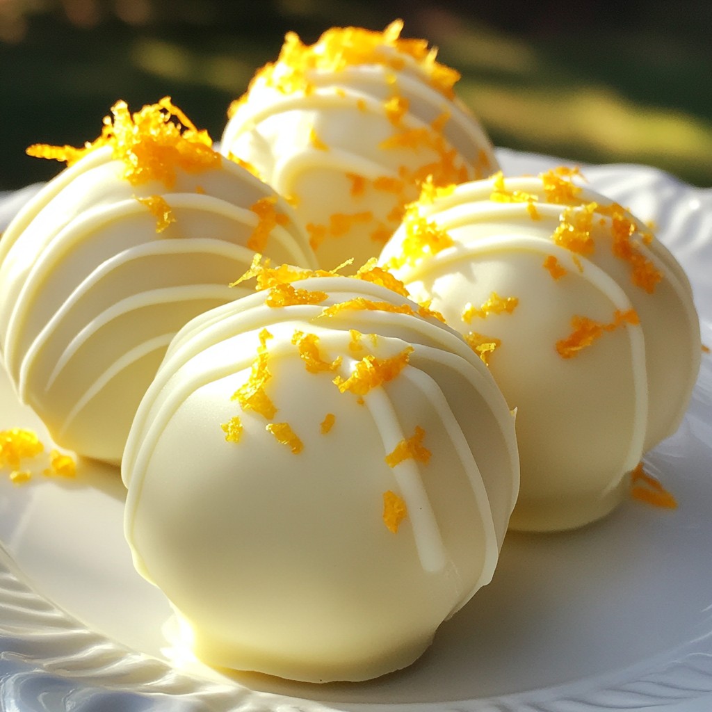White Chocolate Orange Creamsicle Truffles Delight