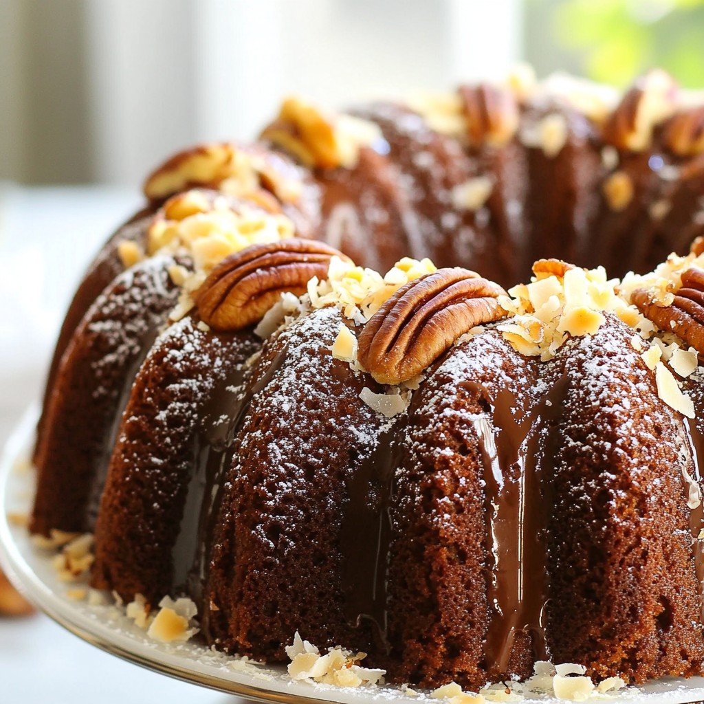 German Chocolate Pecan Pound Cake Easy Delight