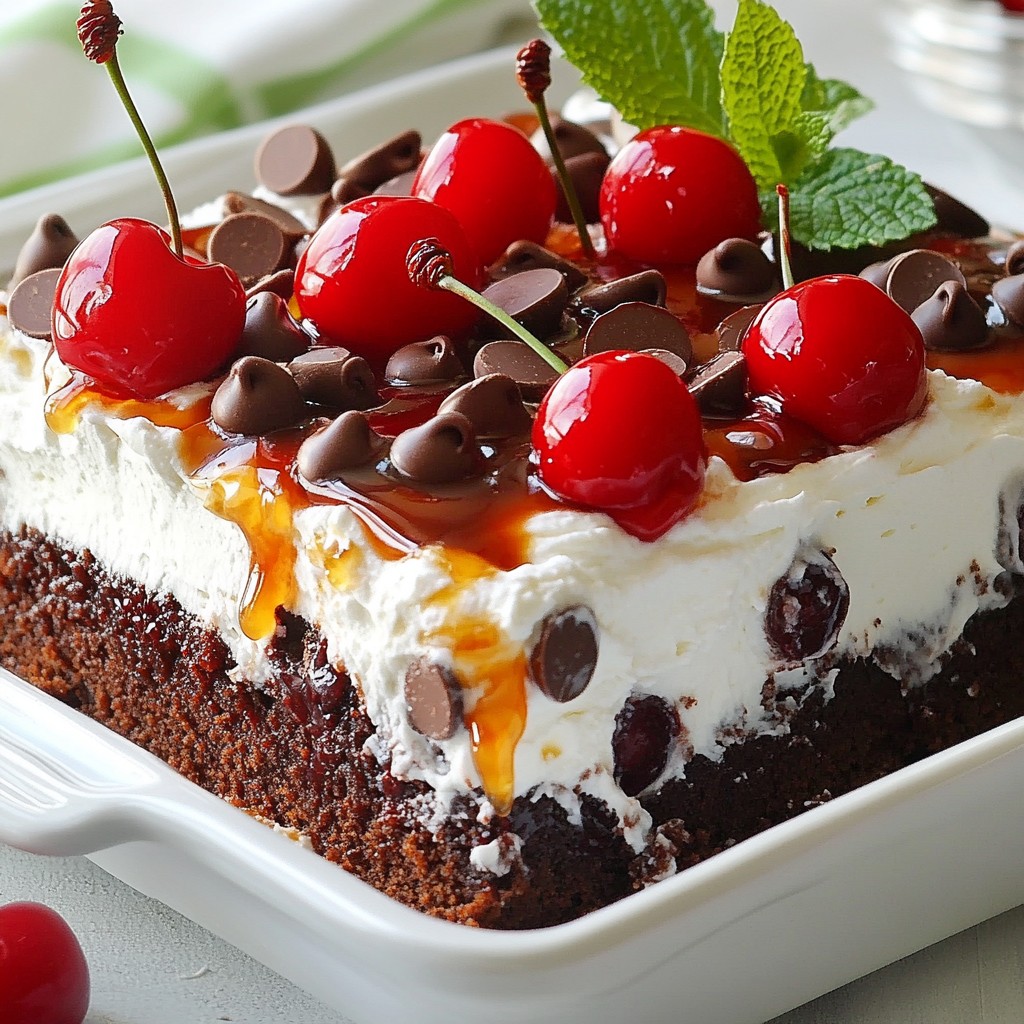Cherry Chocolate Chip Poke Cake Delightful Dessert Guide