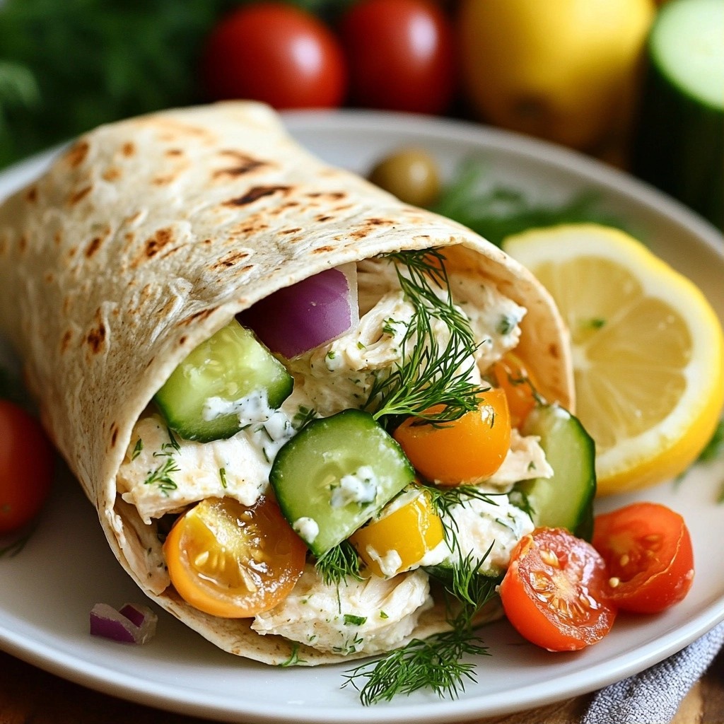 Quick Greek Yogurt Chicken Salad Wraps Delightful Meal