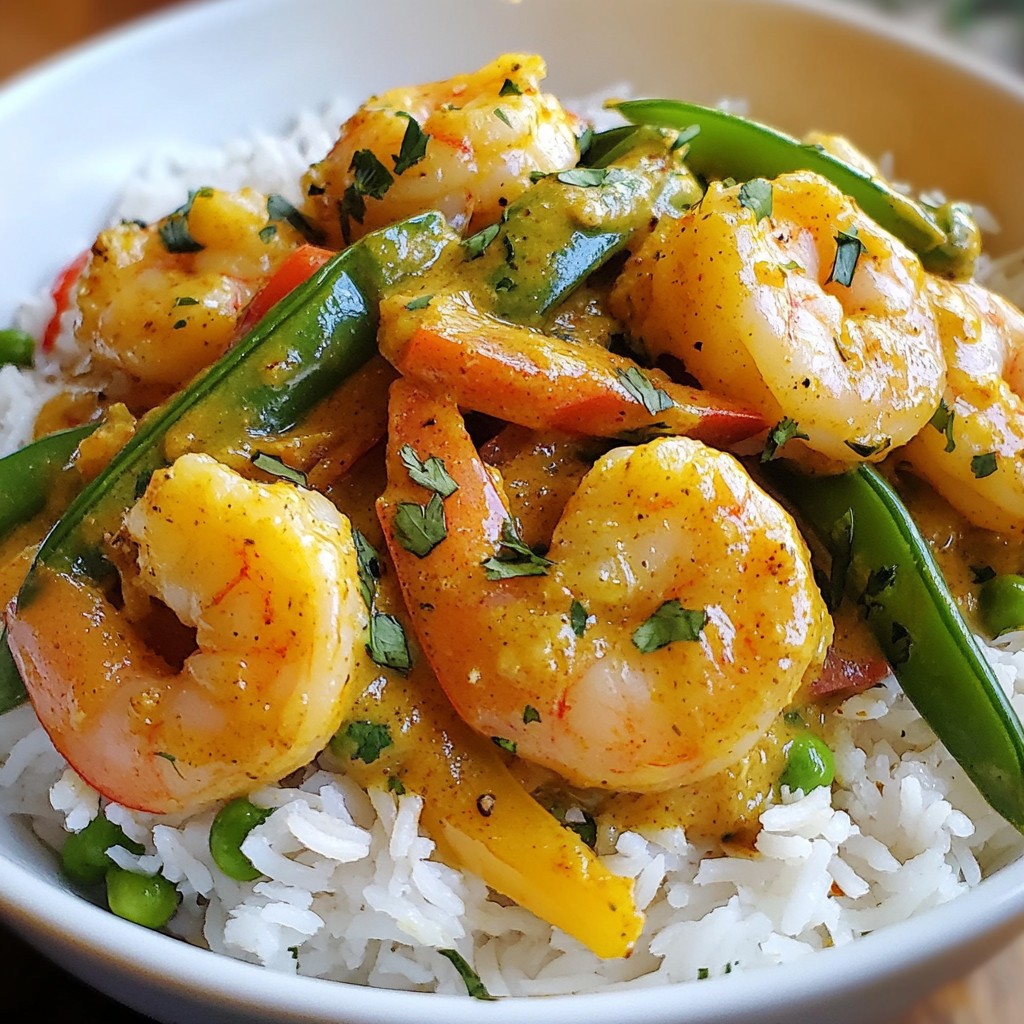 15-Minute Spicy Coconut Curry Shrimp Delight