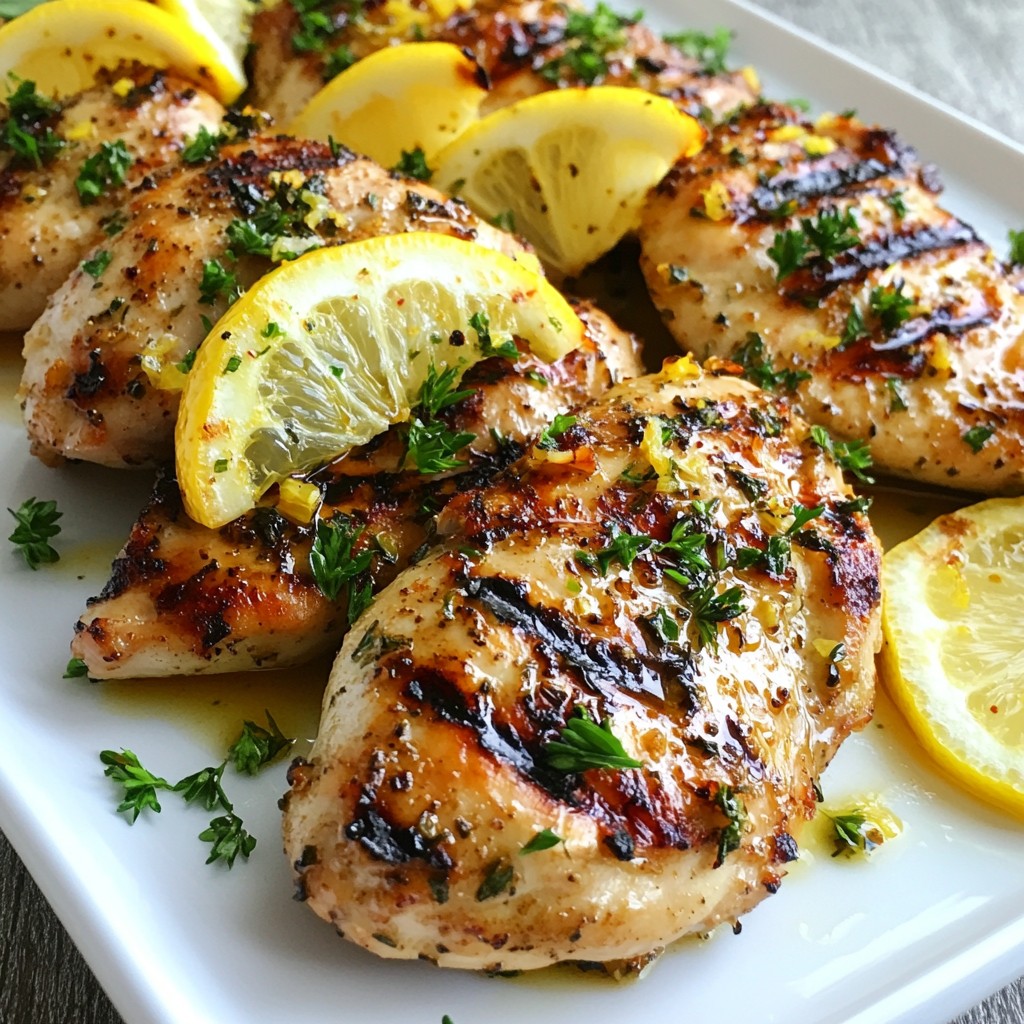 Fast Lemon Herb Grilled Chicken Juicy and Flavorful Meal