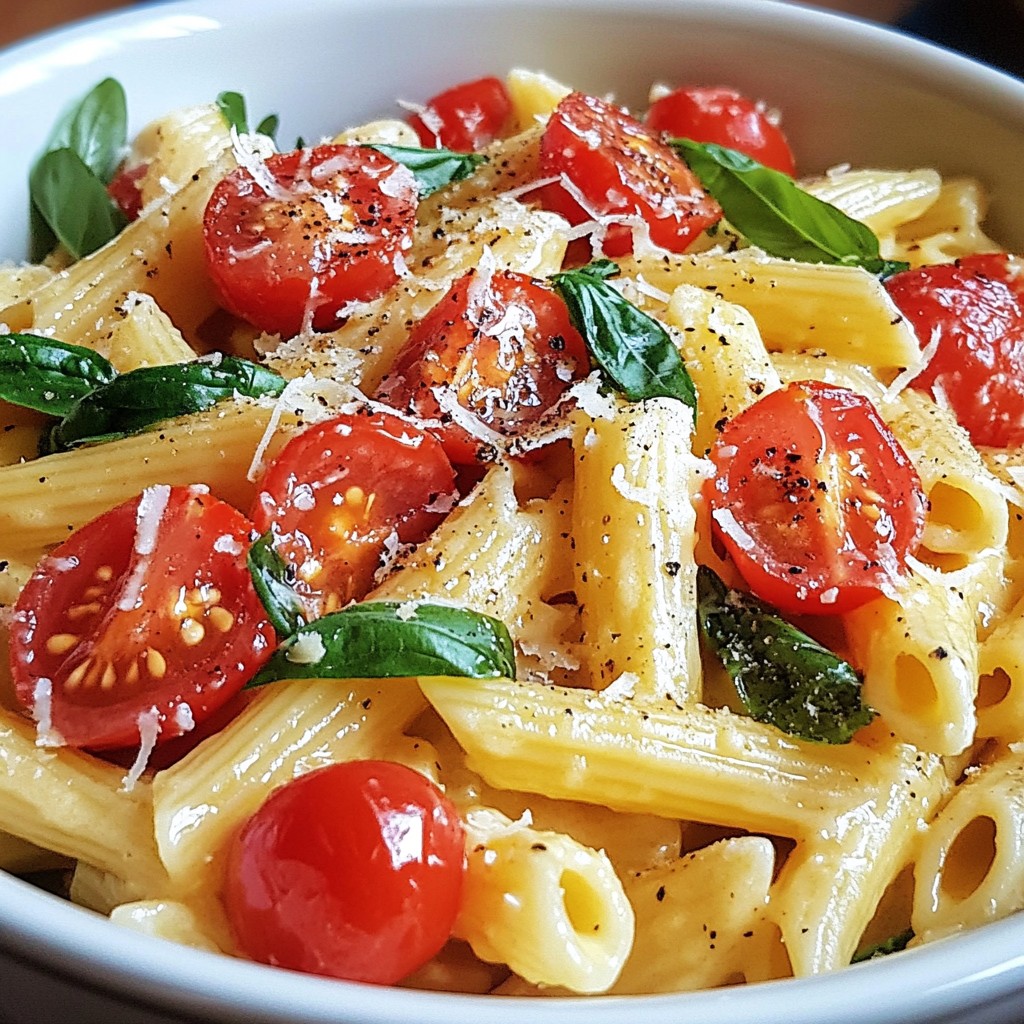 Creamy Tomato Basil Pasta Quick and Tasty Recipe