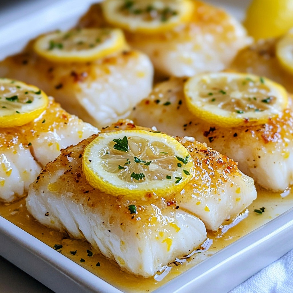 5-Ingredient Quick Lemon Butter Cod Simple and Tasty