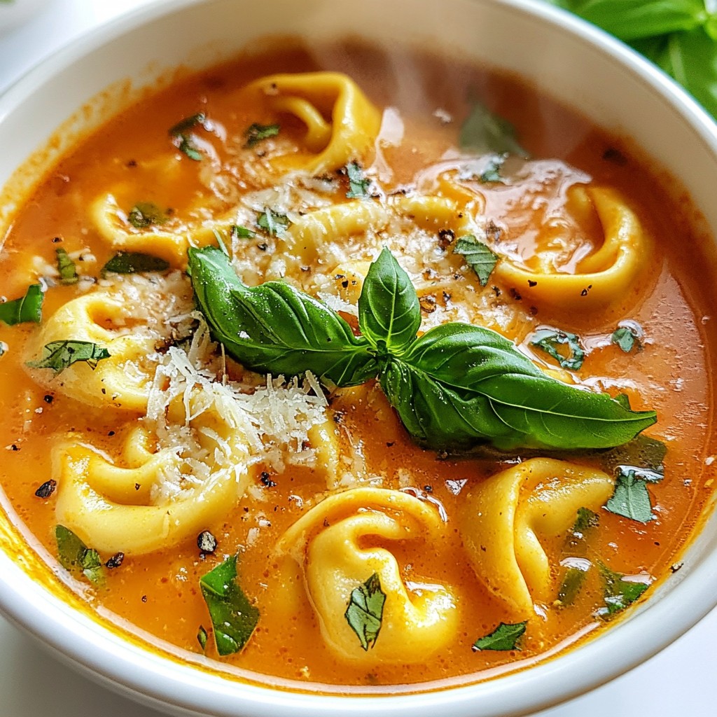 Creamy Tomato Basil Tortellini Soup Simple Delight