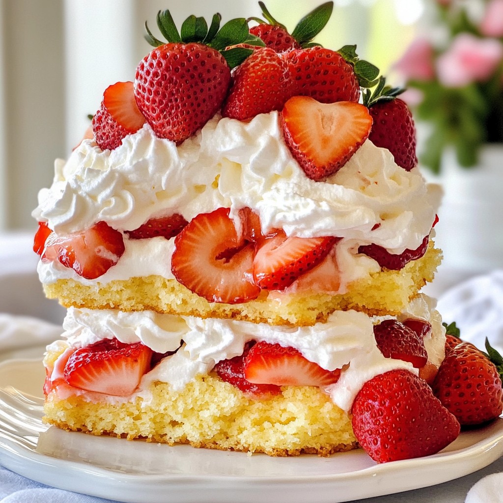 Irresistible Strawberry Shortcake Cake Simple Recipe