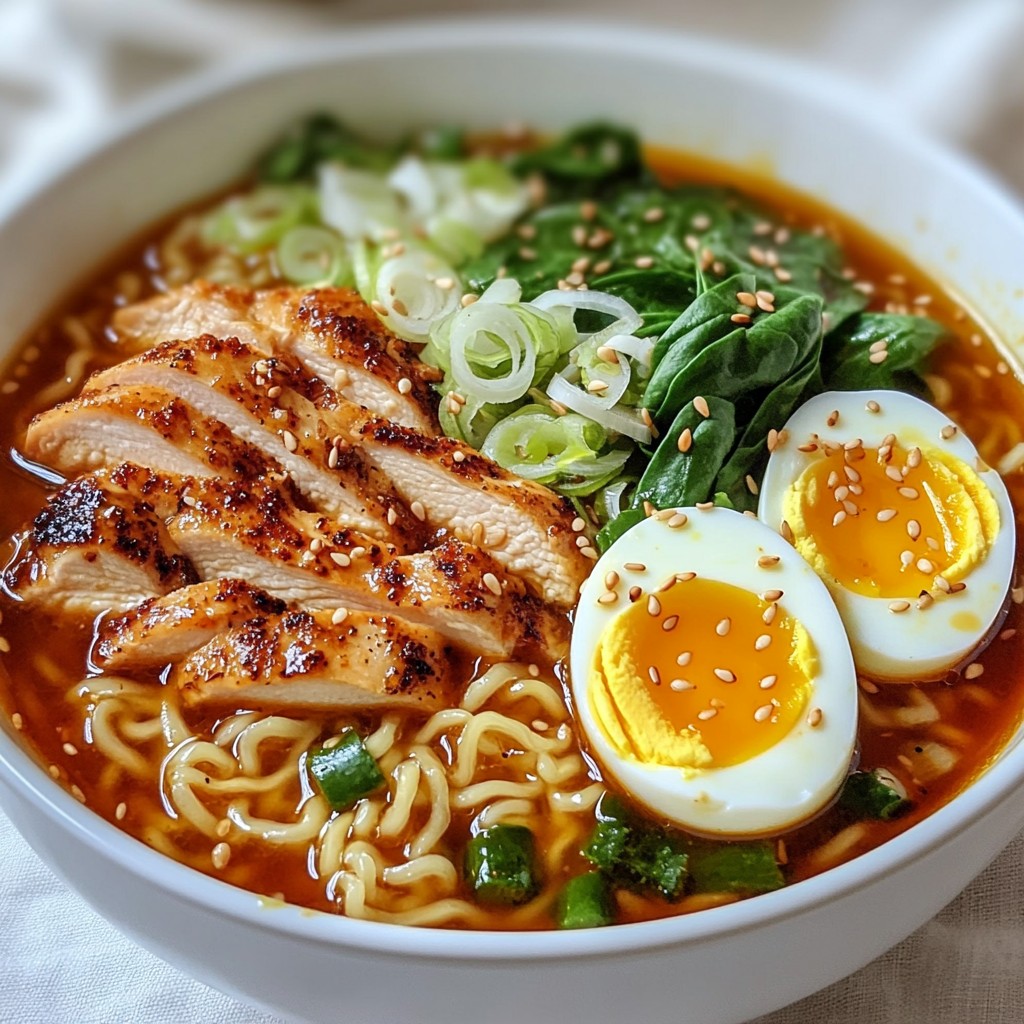 Fiery Garlic Chicken Ramen Flavorful and Easy Recipe