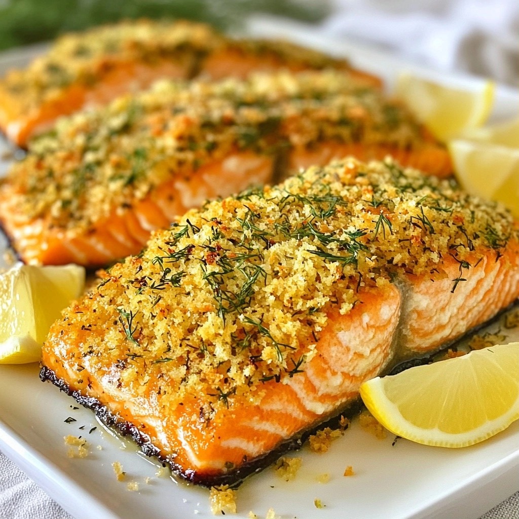 Savory 15-Minute Herb Crusted Salmon Fillets Recipe