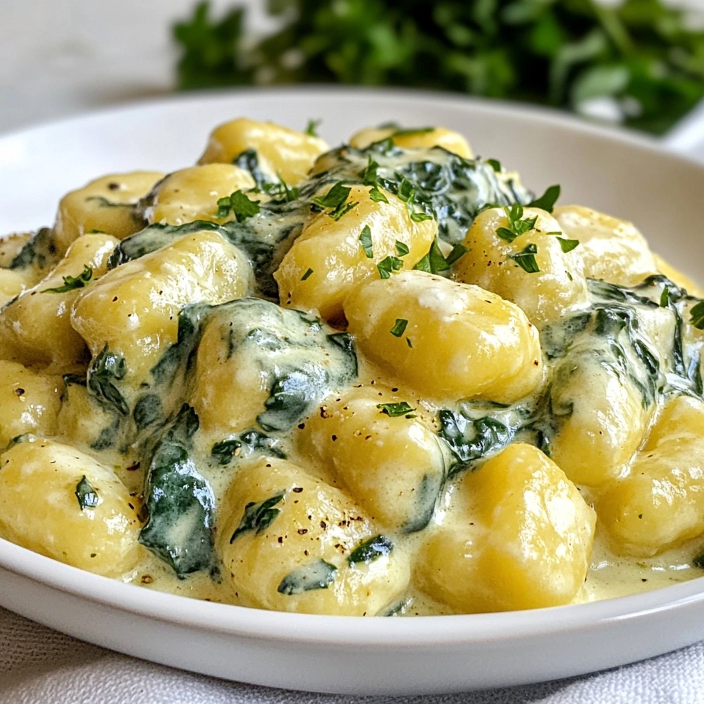 Creamy Gnocchi with Spinach and Feta Delight